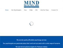 Tablet Screenshot of mindhealthcare.com.au